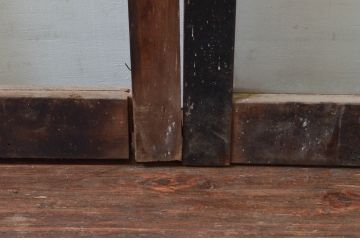 アンティーク建具　どこか懐かしさを感じるガラス窓2枚セット(引き戸、ガラス戸)(R-076064)