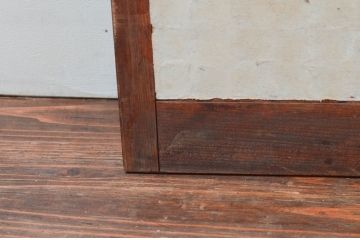アンティーク建具　上品な組子が空間のアクセントになる障子付き書院戸4枚セット(窓、引き戸、障子戸)(R-076065)