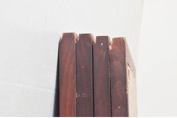 アンティーク建具　上品な組子が空間のアクセントになる障子付き書院戸4枚セット(窓、引き戸、障子戸)(R-076065)