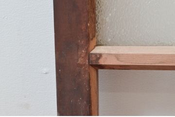 アンティーク建具　ノスタルジックな空間演出にもってこいのガラス窓2枚セット(引き戸、ガラス戸)(R-076066)