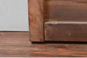 アンティーク建具　ノスタルジックな空間演出にもってこいのガラス窓2枚セット(引き戸、ガラス戸)(R-076066)