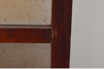 アンティーク建具　大正ロマン　ノスタルジックな雰囲気溢れるガラス戸2枚セット(引き戸)(R-076072)