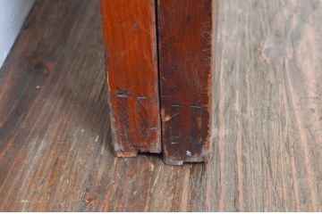 アンティーク建具　大正ロマン　ノスタルジックな雰囲気溢れるガラス戸2枚セット(引き戸)(R-076072)