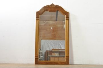 中古　DREXEL HERITAGE(ドレクセルヘリテイジ)　重厚なつくりが高級感を醸し出すウォールミラー(姿見、壁掛け鏡)(R-076073)