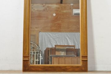 中古　DREXEL HERITAGE(ドレクセルヘリテイジ)　重厚なつくりが高級感を醸し出すウォールミラー(姿見、壁掛け鏡)(R-076073)