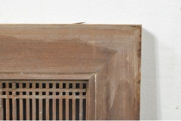 アンティーク建具　和の趣溢れる筬欄間1枚(格子欄間、明かり取り、明り取り、おさらんま、オサランマ)(R-076074)