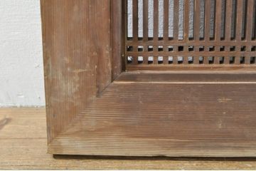 アンティーク建具　和の趣溢れる筬欄間1枚(格子欄間、明かり取り、明り取り、おさらんま、オサランマ)(R-076074)