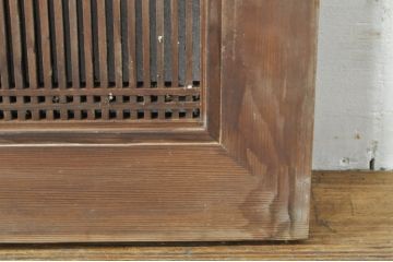 アンティーク建具　和の趣溢れる筬欄間1枚(格子欄間、明かり取り、明り取り、おさらんま、オサランマ)(R-076074)