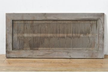 アンティーク建具　和の趣溢れる筬欄間1枚(格子欄間、明かり取り、明り取り、おさらんま、オサランマ)(R-076074)