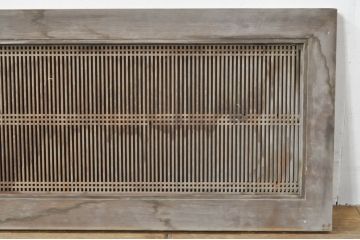 アンティーク建具　和の趣溢れる筬欄間1枚(格子欄間、明かり取り、明り取り、おさらんま、オサランマ)(R-076074)