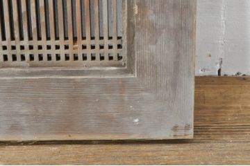 アンティーク建具　和の趣溢れる筬欄間1枚(格子欄間、明かり取り、明り取り、おさらんま、オサランマ)(R-076074)