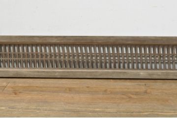 アンティーク建具　和の雰囲気溢れる格子欄間1枚(明かり取り、筬欄間、おさらんま、オサランマ)(R-076075)