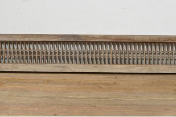 アンティーク建具　和の雰囲気溢れる格子欄間1枚(明かり取り、筬欄間、おさらんま、オサランマ)(R-076075)