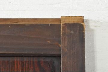 アンティーク建具　鏡板　欅(ケヤキ)材　和モダンな空間作りにおすすめな帯戸2枚セット(引き戸、板戸)(R-076082)