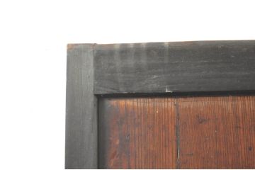アンティーク建具　鏡板　欅(ケヤキ)材　和モダンな空間作りにおすすめな帯戸2枚セット(引き戸、板戸)(R-076083)