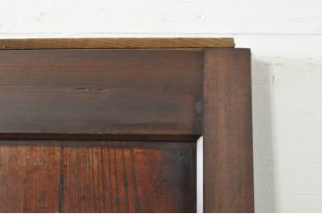 アンティーク建具　鏡板　欅(ケヤキ)材　和モダンな空間作りにおすすめな帯戸2枚セット(引き戸、板戸)(R-076083)