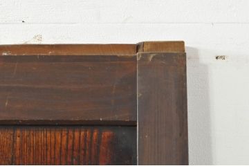 アンティーク建具　鏡板　欅(ケヤキ)材　和モダンな空間作りにおすすめな帯戸2枚セット(引き戸、板戸)(R-076083)