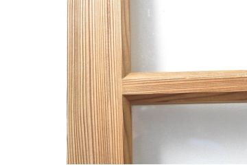 アンティーク建具　大正ロマン　古い木味が魅力的なガラス戸4枚セット(引き戸)(R-076084)