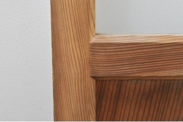 アンティーク建具　大正ロマン　古い木味が魅力的なガラス戸4枚セット(引き戸)(R-076084)