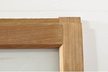 アンティーク建具　大正ロマン　古い木味が魅力的なガラス戸4枚セット(引き戸)(R-076084)