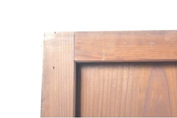 アンティーク建具　心和ませる古い木味が魅力的な組子入りガラス帯戸4枚セット(引き戸、板戸)(R-076085)