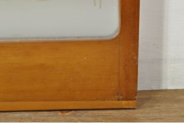 アンティーク建具　レトロな空間を演出するガラス戸2枚セット(引き戸)(R-076086)