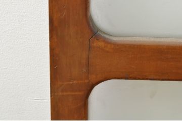 アンティーク建具　レトロな空間を演出するガラス戸2枚セット(引き戸)(R-076086)