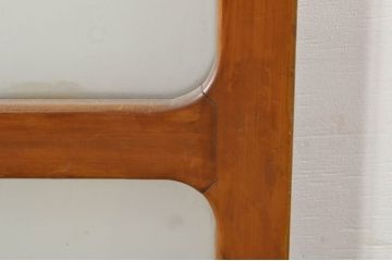 アンティーク建具　レトロな空間を演出するガラス戸2枚セット(引き戸)(R-076086)