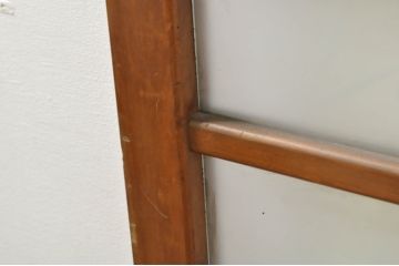アンティーク建具　レトロな空間を演出するガラス戸2枚セット(引き戸)(R-076086)