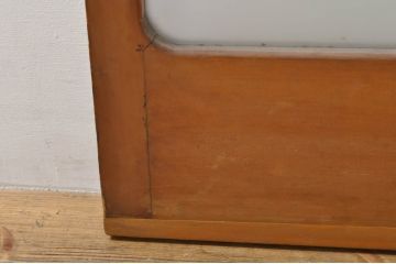 アンティーク建具　レトロな空間を演出するガラス戸2枚セット(引き戸)(R-076086)