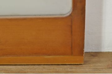 アンティーク建具　レトロな空間を演出するガラス戸2枚セット(引き戸)(R-076086)