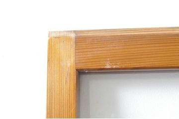 アンティーク建具　レトロな空間を演出するガラス戸2枚セット(引き戸)(R-076087)
