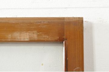 アンティーク建具　レトロな空間を演出するガラス戸2枚セット(引き戸)(R-076087)