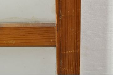 アンティーク建具　レトロな空間を演出するガラス戸2枚セット(引き戸)(R-076087)