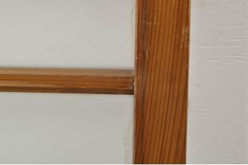 アンティーク建具　レトロな空間を演出するガラス戸2枚セット(引き戸)(R-076087)