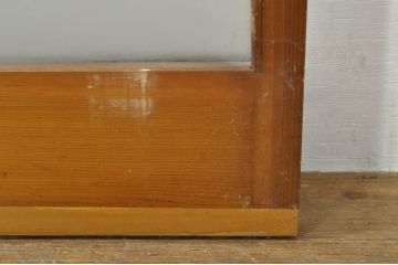 アンティーク建具　レトロな空間を演出するガラス戸2枚セット(引き戸)(R-076087)