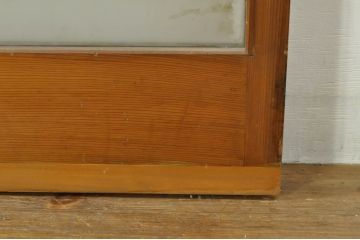 アンティーク建具　レトロな空間を演出するガラス戸2枚セット(引き戸)(R-076087)