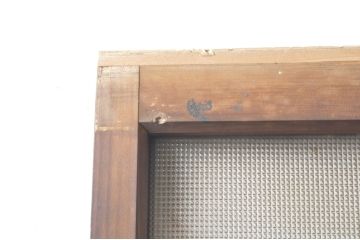 アンティーク建具　温かみのある木味が魅力的な幅狭ガラス戸4枚セット(引き戸)(R-076088)