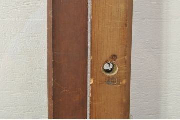 アンティーク建具　温かみのある木味が魅力的な幅狭ガラス戸4枚セット(引き戸)(R-076088)