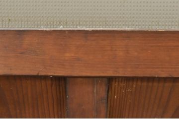 アンティーク建具　温かみのある木味が魅力的な幅狭ガラス戸4枚セット(引き戸)(R-076088)