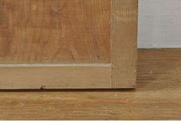 アンティーク建具　心和ませる古い木味が魅力的な横桟板戸2枚セット(舞良戸、まいらど、引き戸)(R-076089)