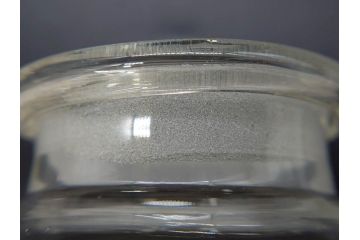 アンティーク雑貨　昭和レトロ　お洒落なインテリアとしても活躍してくれる蓋付きガラス瓶3個セット(キャニスター、硝子、ガラスビン、菓子瓶、フタ付き、MADE IN OCCUPIED JAPAN(占領下の日本製)、オキュパイド ジャパン)(R-076197)