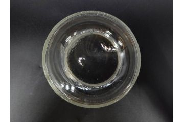 アンティーク雑貨　昭和レトロ　お洒落なインテリアとしても活躍してくれる蓋付きガラス瓶3個セット(キャニスター、硝子、ガラスビン、菓子瓶、フタ付き、MADE IN OCCUPIED JAPAN(占領下の日本製)、オキュパイド ジャパン)(R-076197)