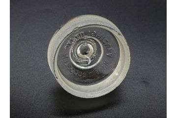 アンティーク雑貨　昭和レトロ　お洒落なインテリアとしても活躍してくれる蓋付きガラス瓶3個セット(キャニスター、硝子、ガラスビン、菓子瓶、フタ付き、MADE IN OCCUPIED JAPAN(占領下の日本製)、オキュパイド ジャパン)(R-076199)
