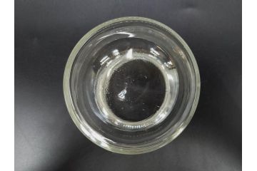 アンティーク雑貨　昭和レトロ　お洒落なインテリアとしても活躍してくれる蓋付きガラス瓶3個セット(キャニスター、硝子、ガラスビン、菓子瓶、フタ付き、MADE IN OCCUPIED JAPAN(占領下の日本製)、オキュパイド ジャパン)(R-076199)