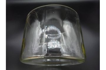 昭和初期　様々な使い方ができるシンプルで取り入れやすいガラスビン(ガラス瓶、硝子、フラワーベース、水槽、金魚鉢)(R-076201)