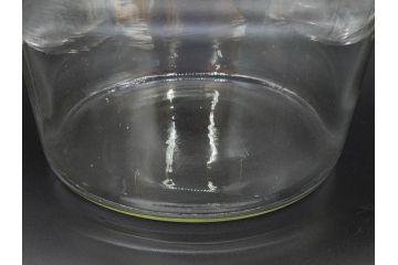 昭和初期　様々な使い方ができるシンプルで取り入れやすいガラスビン(ガラス瓶、硝子、フラワーベース、水槽、金魚鉢)(R-076201)