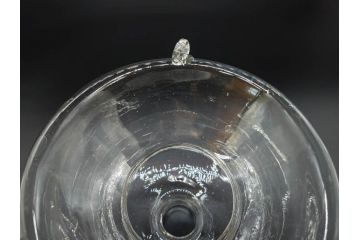大正〜昭和初期　蓋付き　ノスタルジックな雰囲気を演出するハエ取り瓶2個セット(蠅、蝿、ハエトリ器、ガラス、硝子、フタ付き)(R-076203)