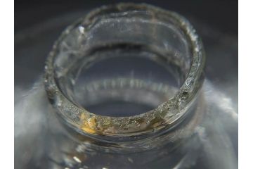 大正〜昭和初期　蓋付き　ノスタルジックな雰囲気を演出するハエ取り瓶2個セット(蠅、蝿、ハエトリ器、ガラス、硝子、フタ付き)(R-076203)