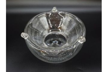大正〜昭和初期　蓋付き　ノスタルジックな雰囲気を演出するハエ取り瓶2個セット(蠅、蝿、ハエトリ器、ガラス、硝子、フタ付き)(R-076203)